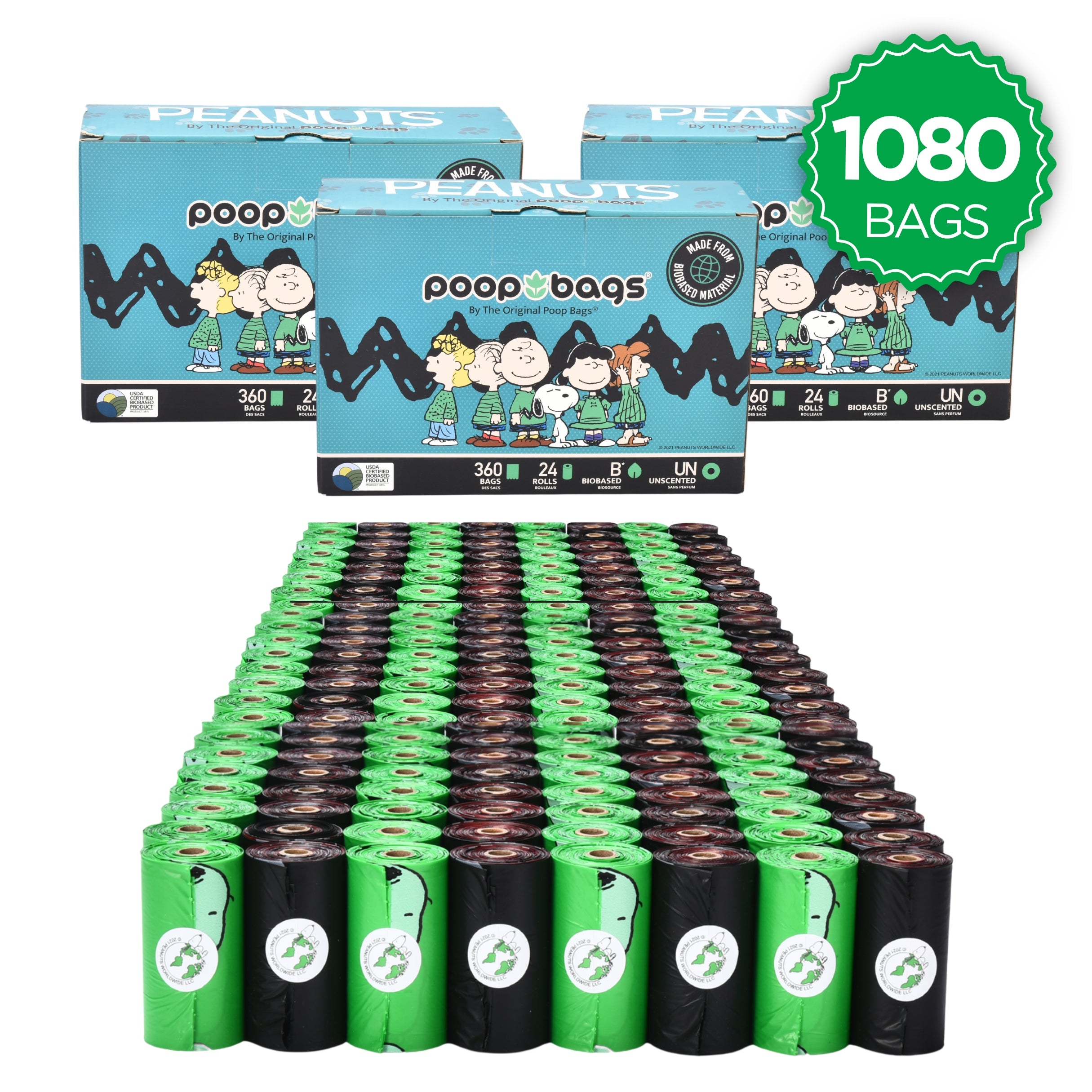 360 Leash Roll Poop Bags