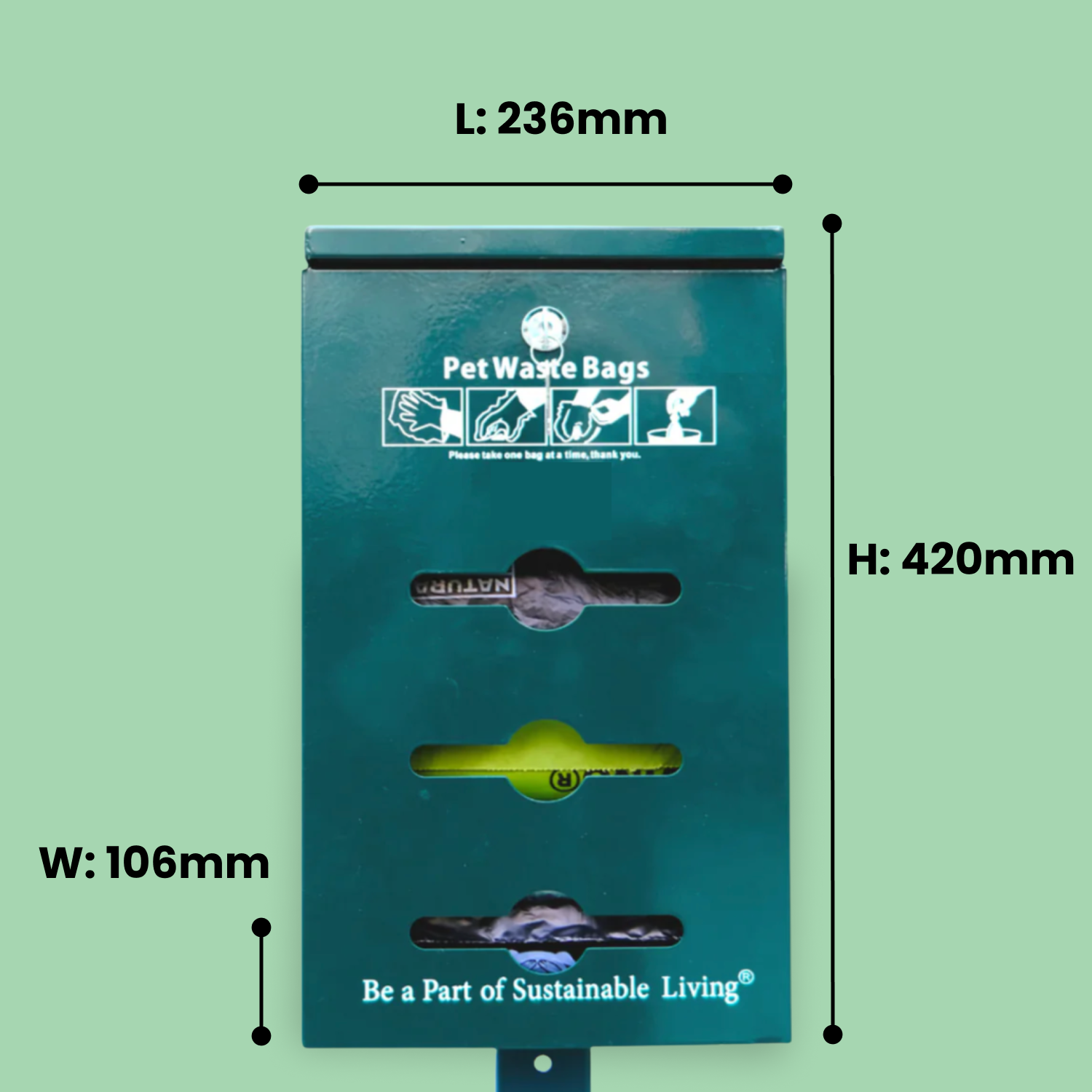 Bulk Roll Poop Bags Dispenser