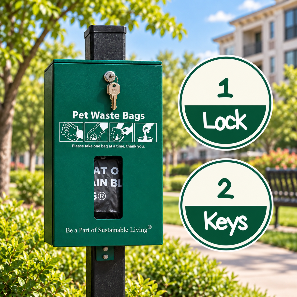 Header Poop Bags Dispenser