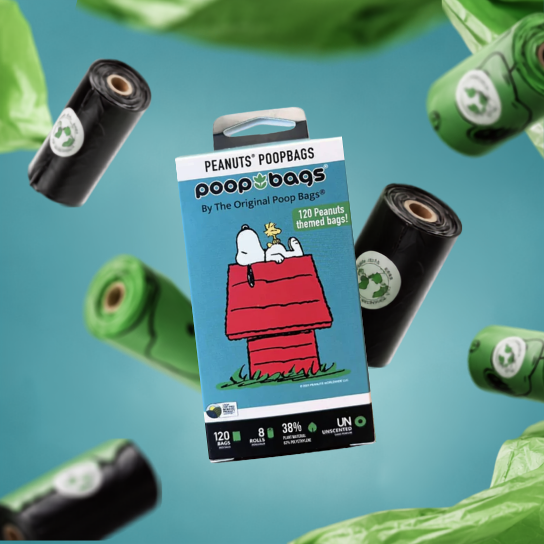 Snoopy® Unscented Leash Roll Poop Bags