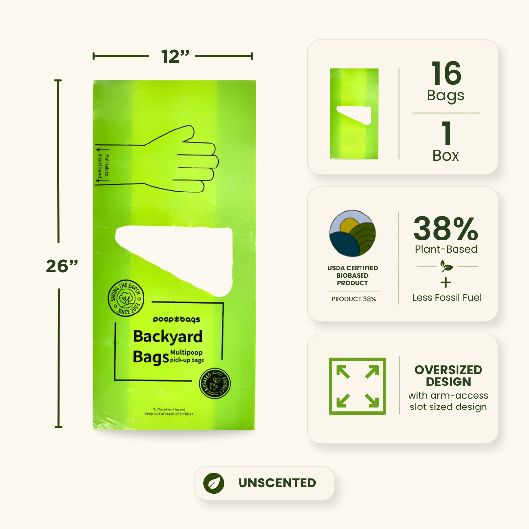 Backyard Multi Pick-up Poop Bags