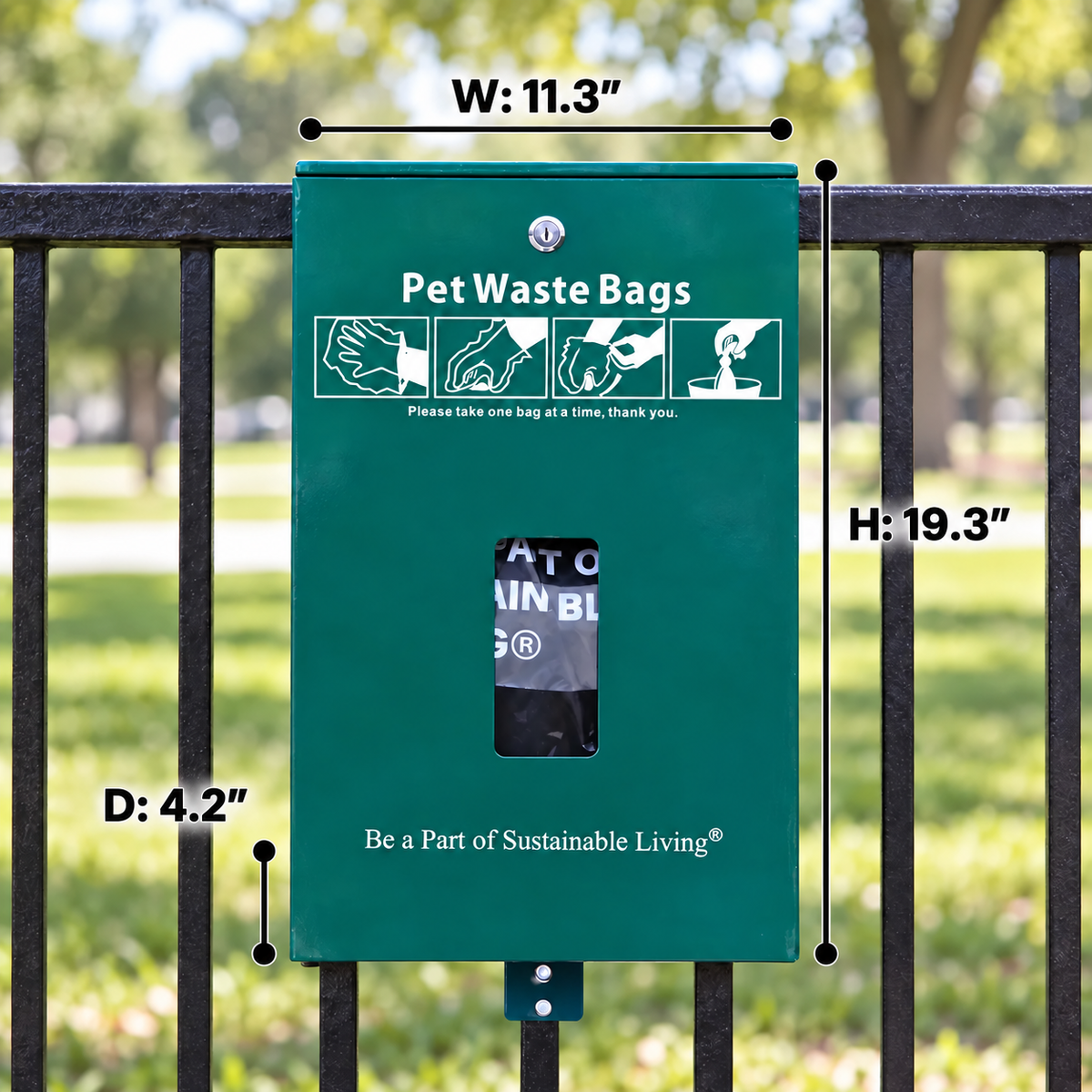 Header Poop Bags Dispenser