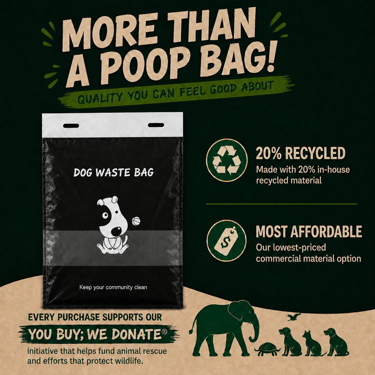 20% Recycled Header Bags
