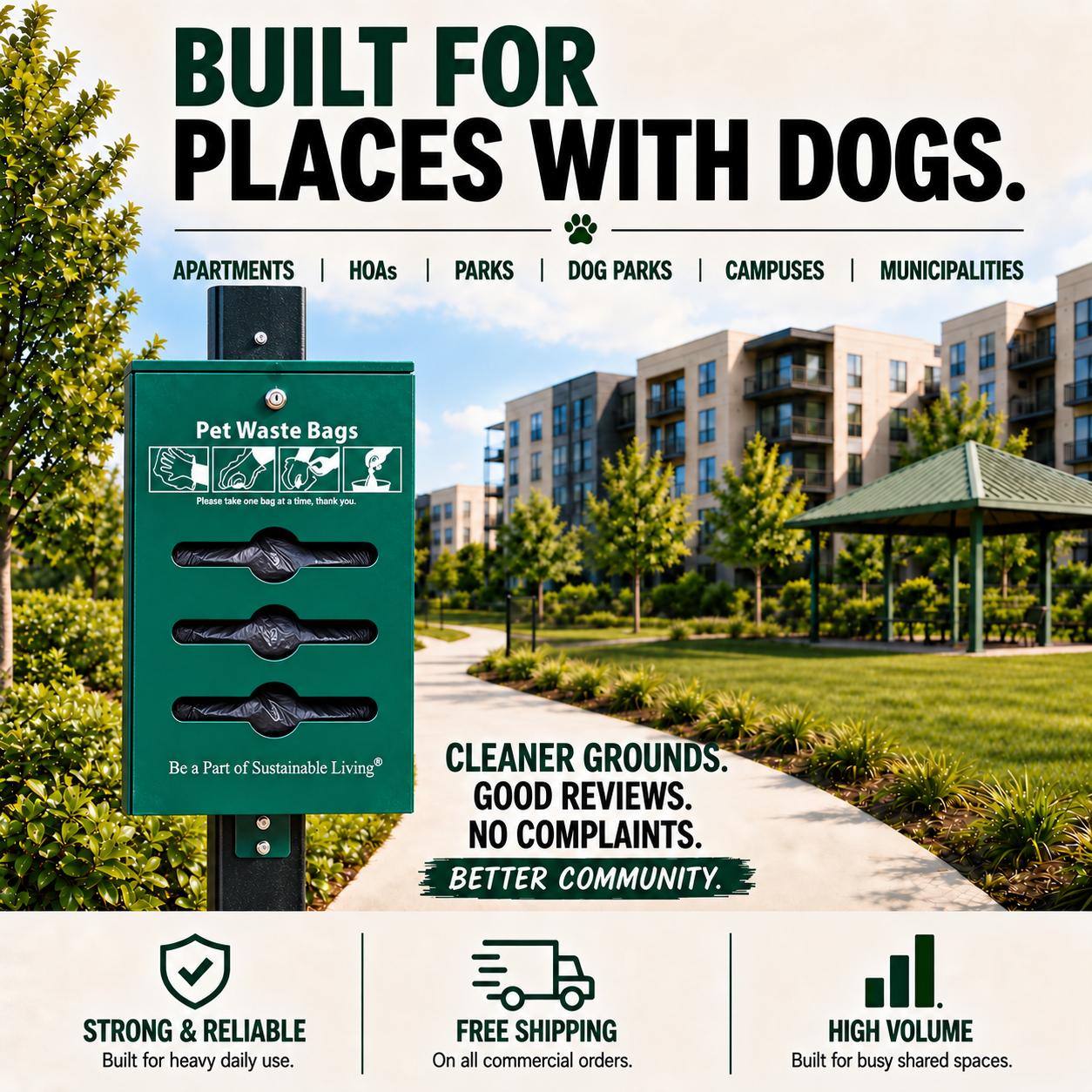 Bulk Roll Poop Bags Dispenser