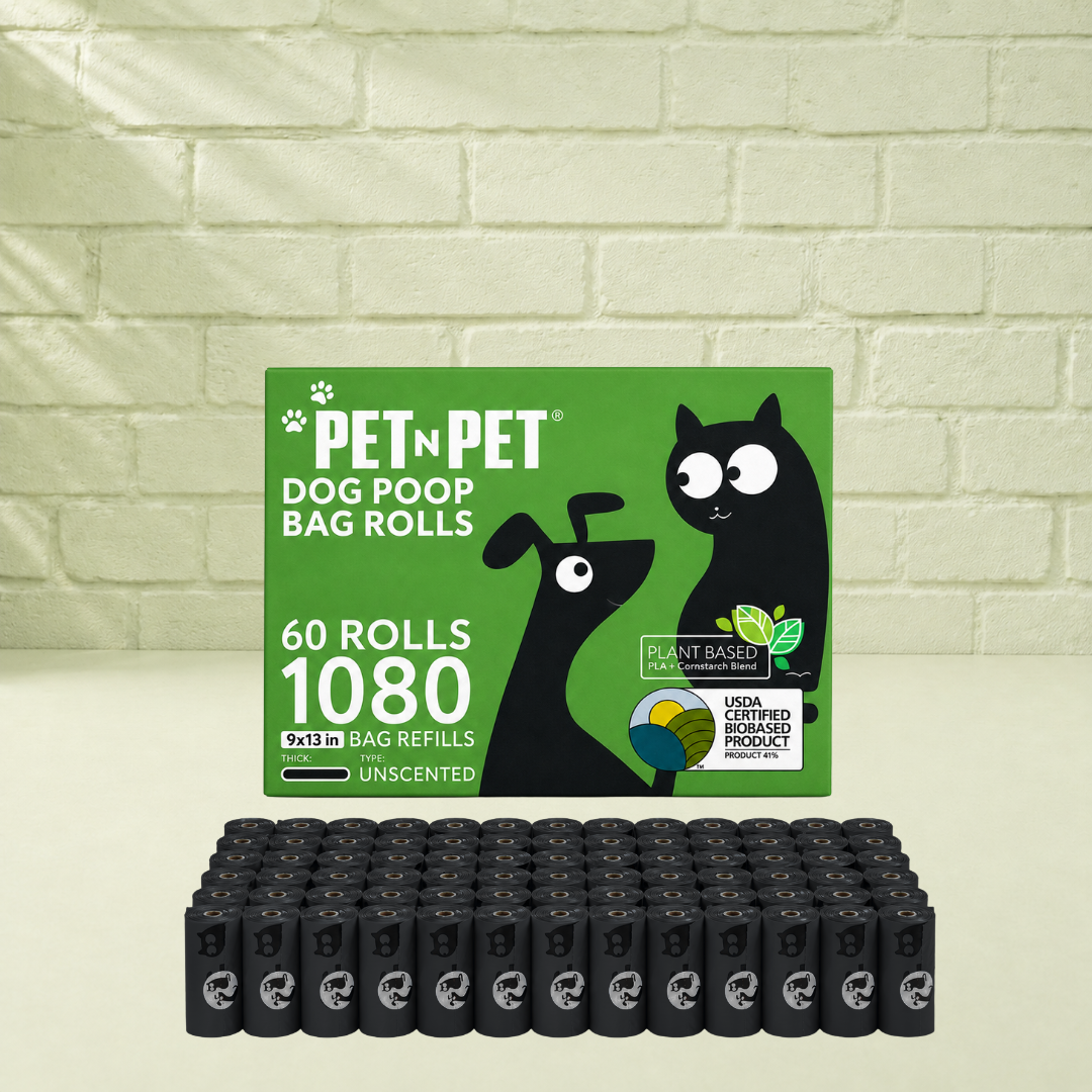 41% Plant-based Poop Bags - Black