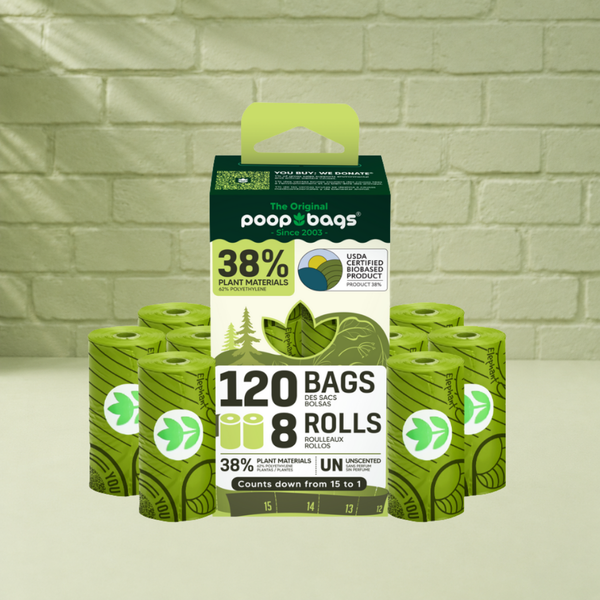 Countdown Rolls® Unscented Leash Roll Poop Bags