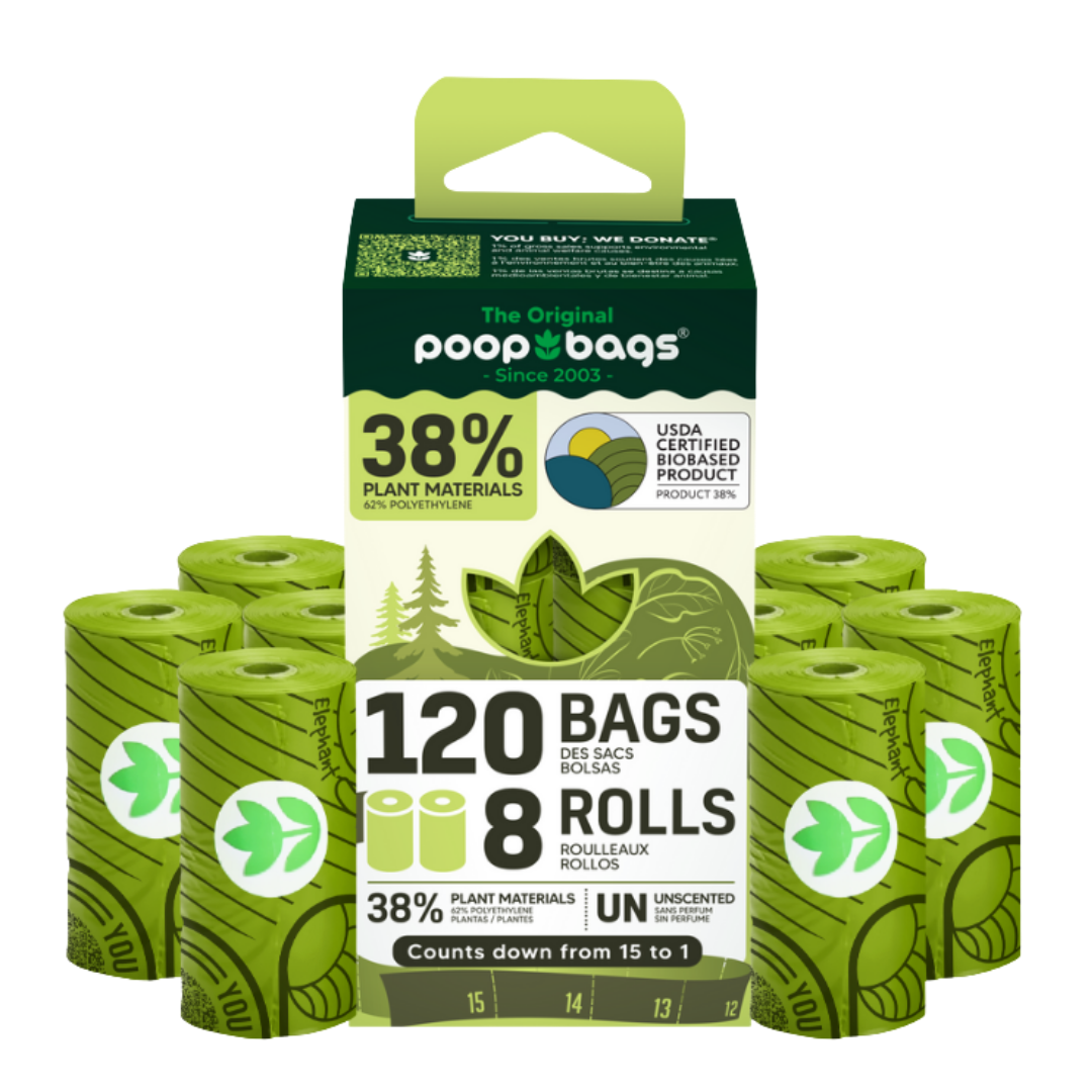 Countdown Rolls® Unscented Leash Roll Poop Bags
