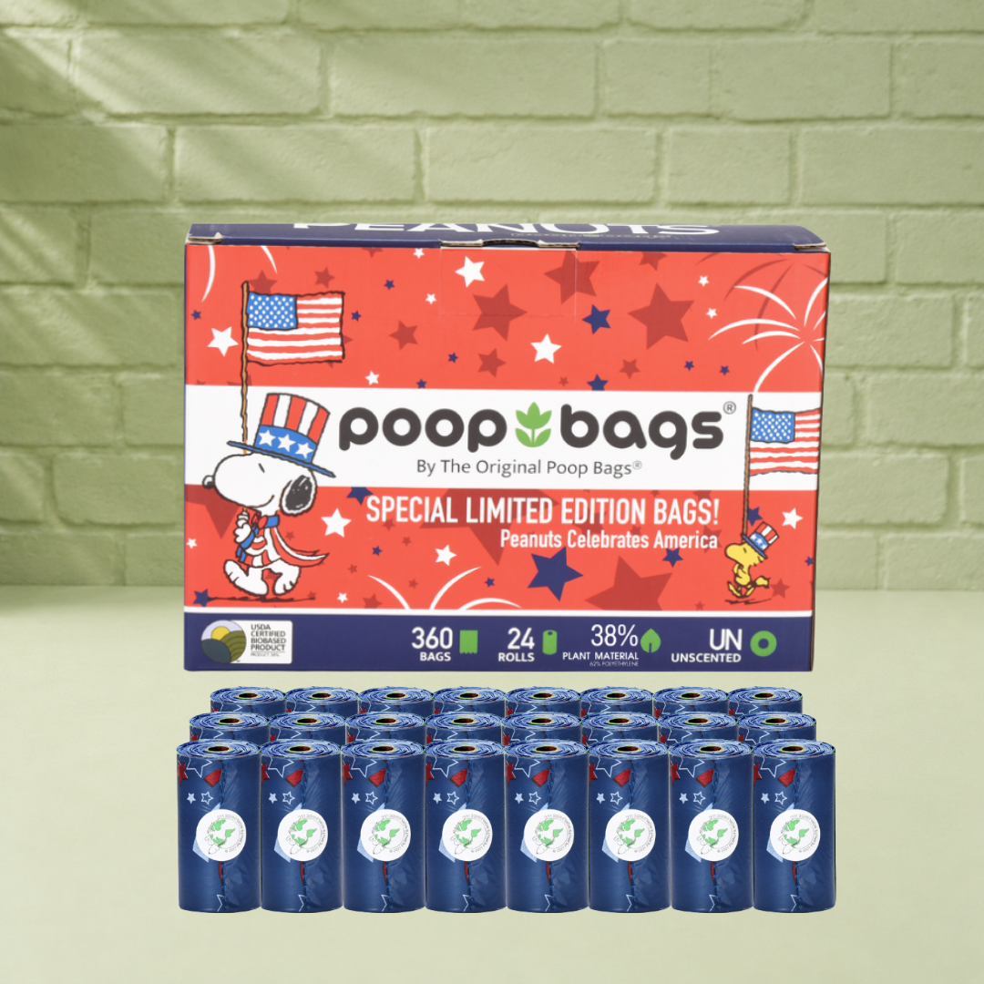 Snoopy® Americana Leash Roll Poop Bags