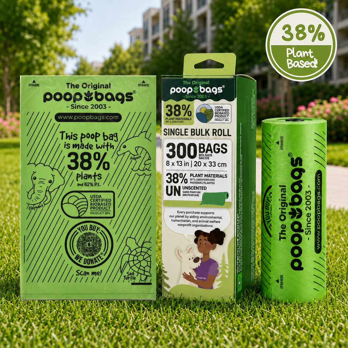 38% Plants Roll Bags