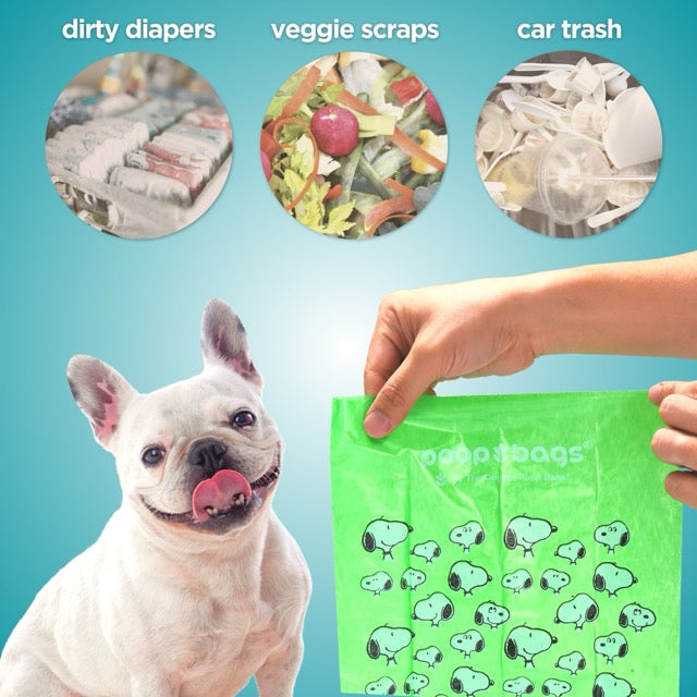 Wholesale Snoopy® Leash Roll Poop Bags