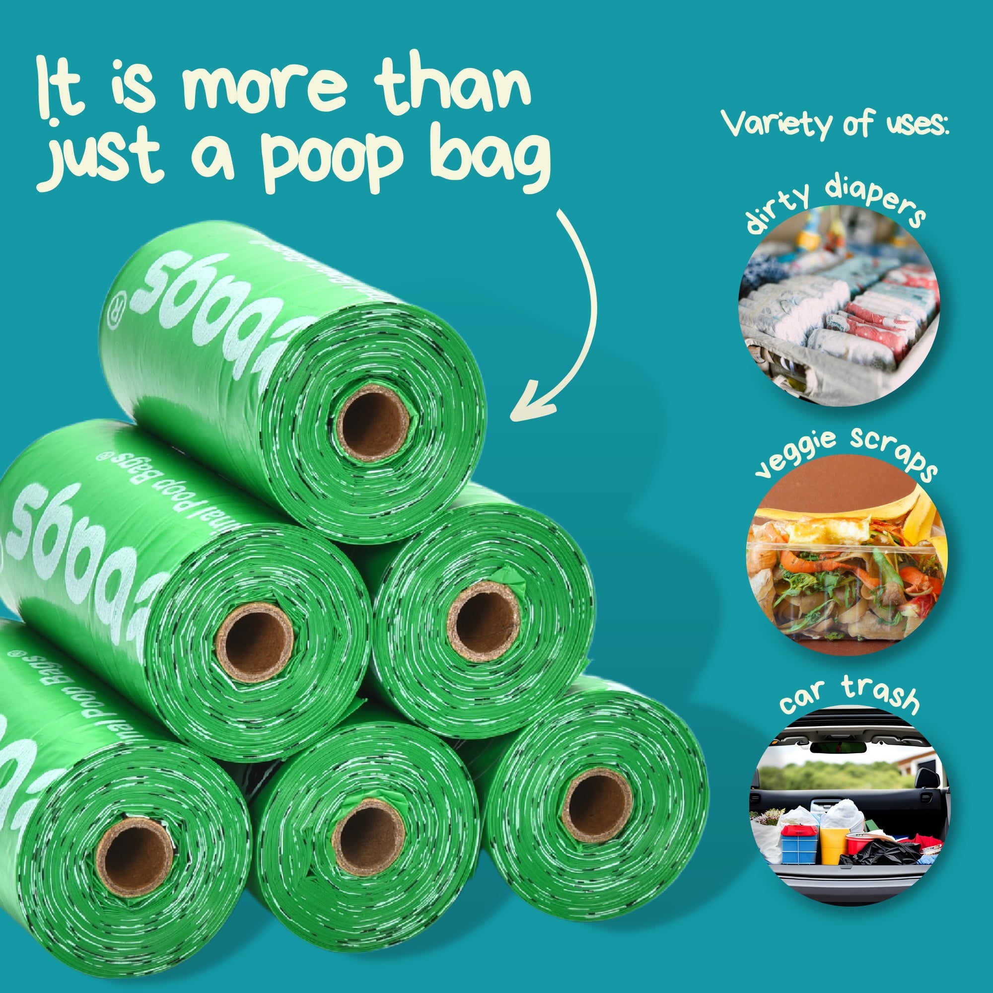 Wholesale Snoopy® Leash Roll Poop Bags