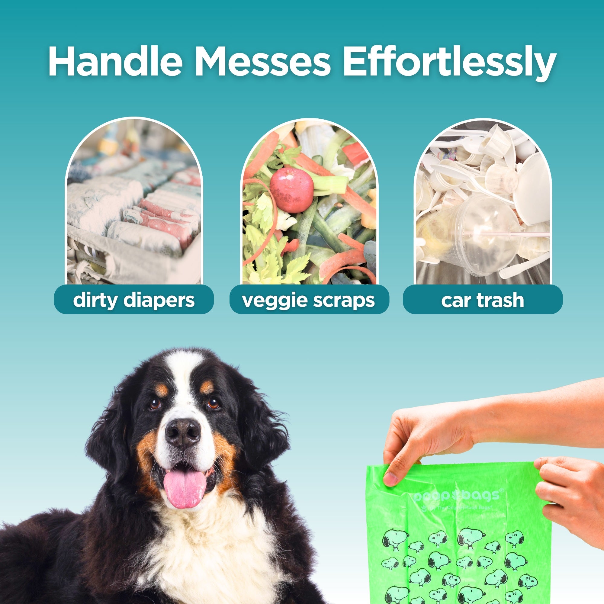 Wholesale Snoopy® Jumbo Bulk Roll Poop Bags