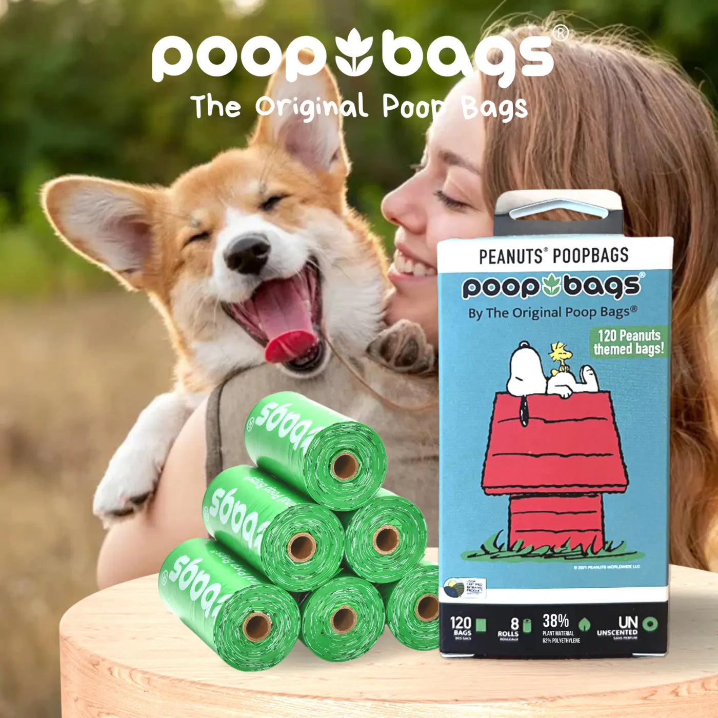 Wholesale Snoopy® Leash Roll Poop Bags