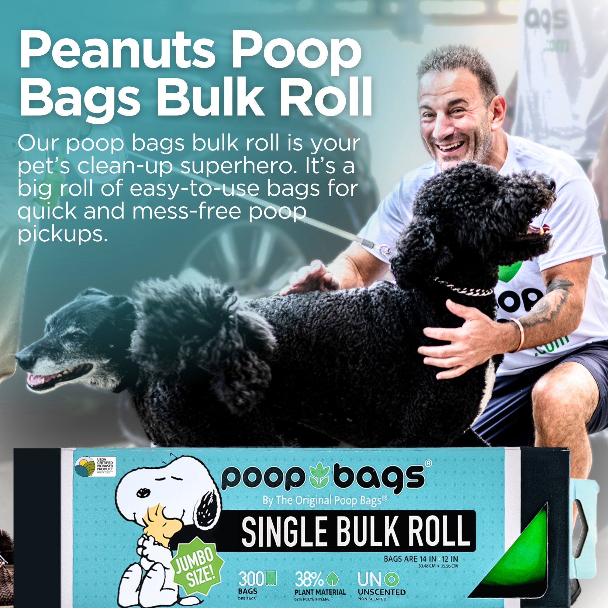 Wholesale Snoopy® Jumbo Bulk Roll Poop Bags