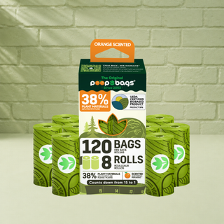 Countdown Rolls® Orange Scented Leash Roll Poop Bags