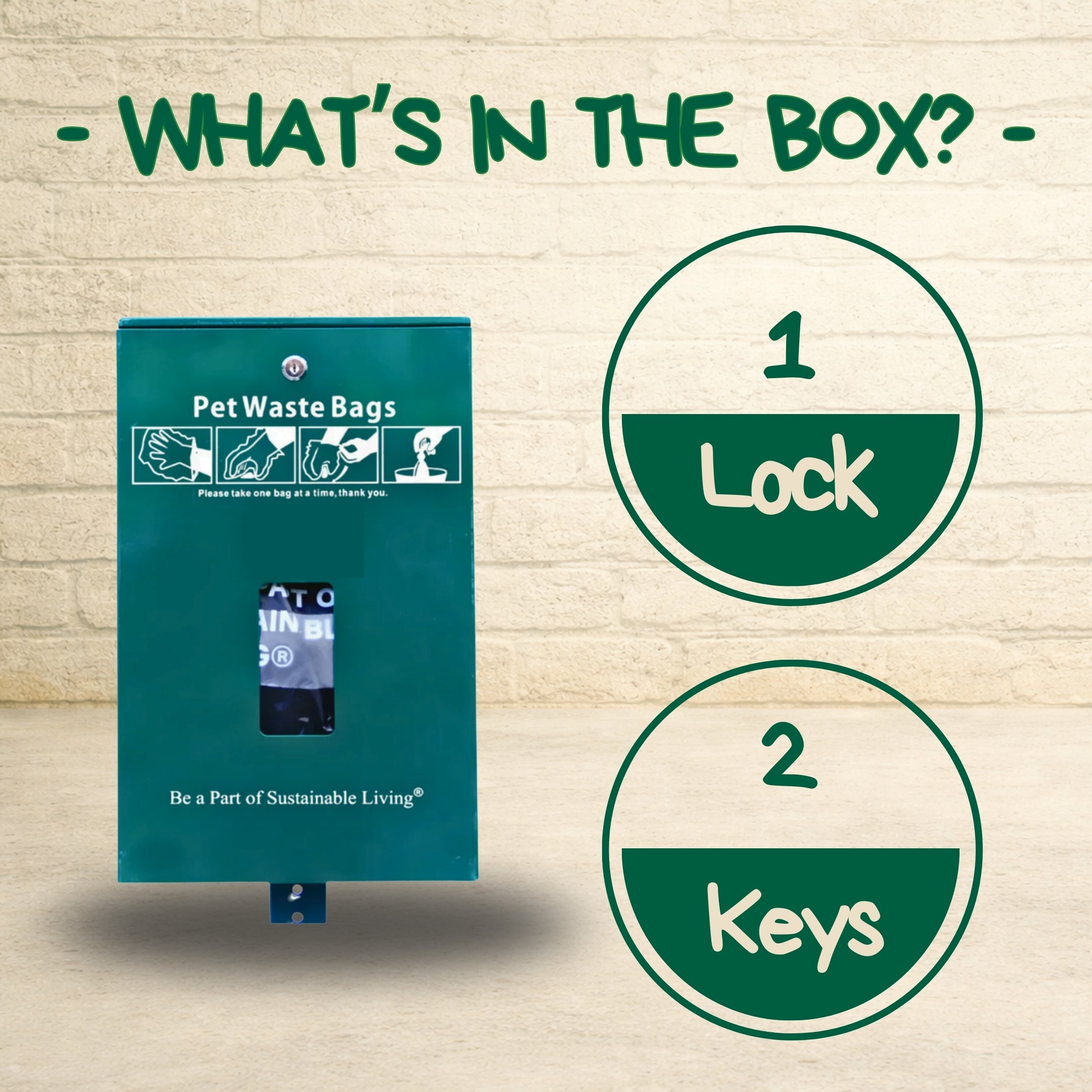 Header Poop Bags Dispenser