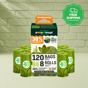 Countdown Rolls® Orange Scented Leash Roll Poop Bags