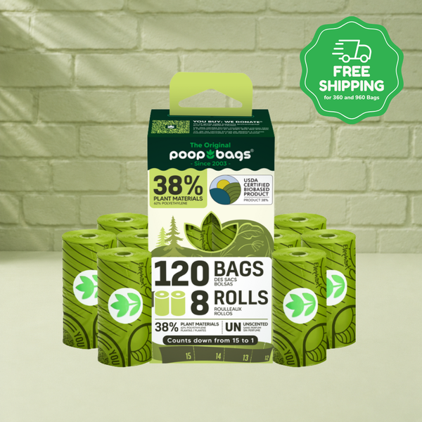 Countdown Rolls® Unscented Leash Roll Poop Bags