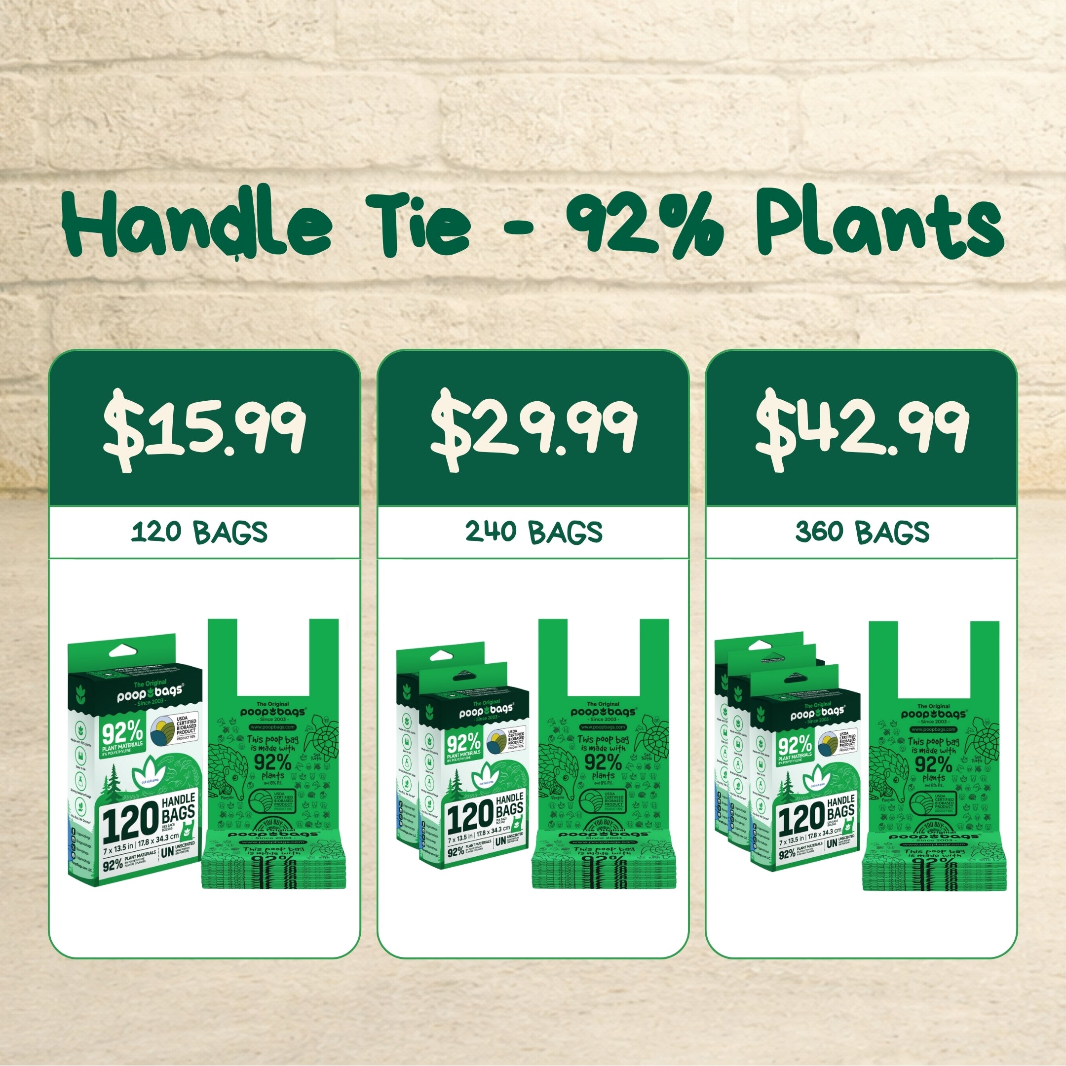 Handle Tie Poop Bags