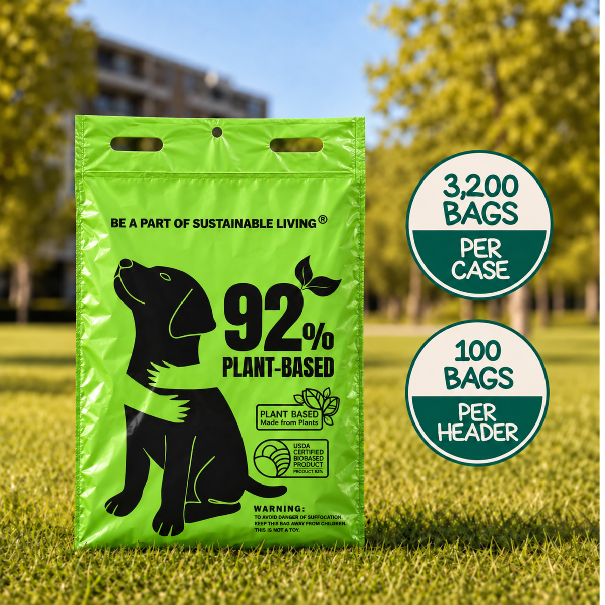 92% Plants Header Bags