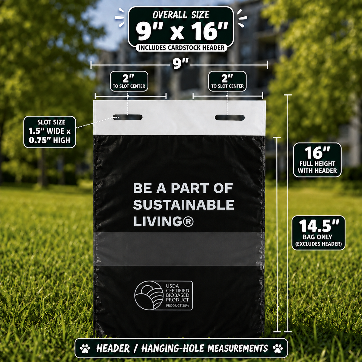 38% Plants Header Bags