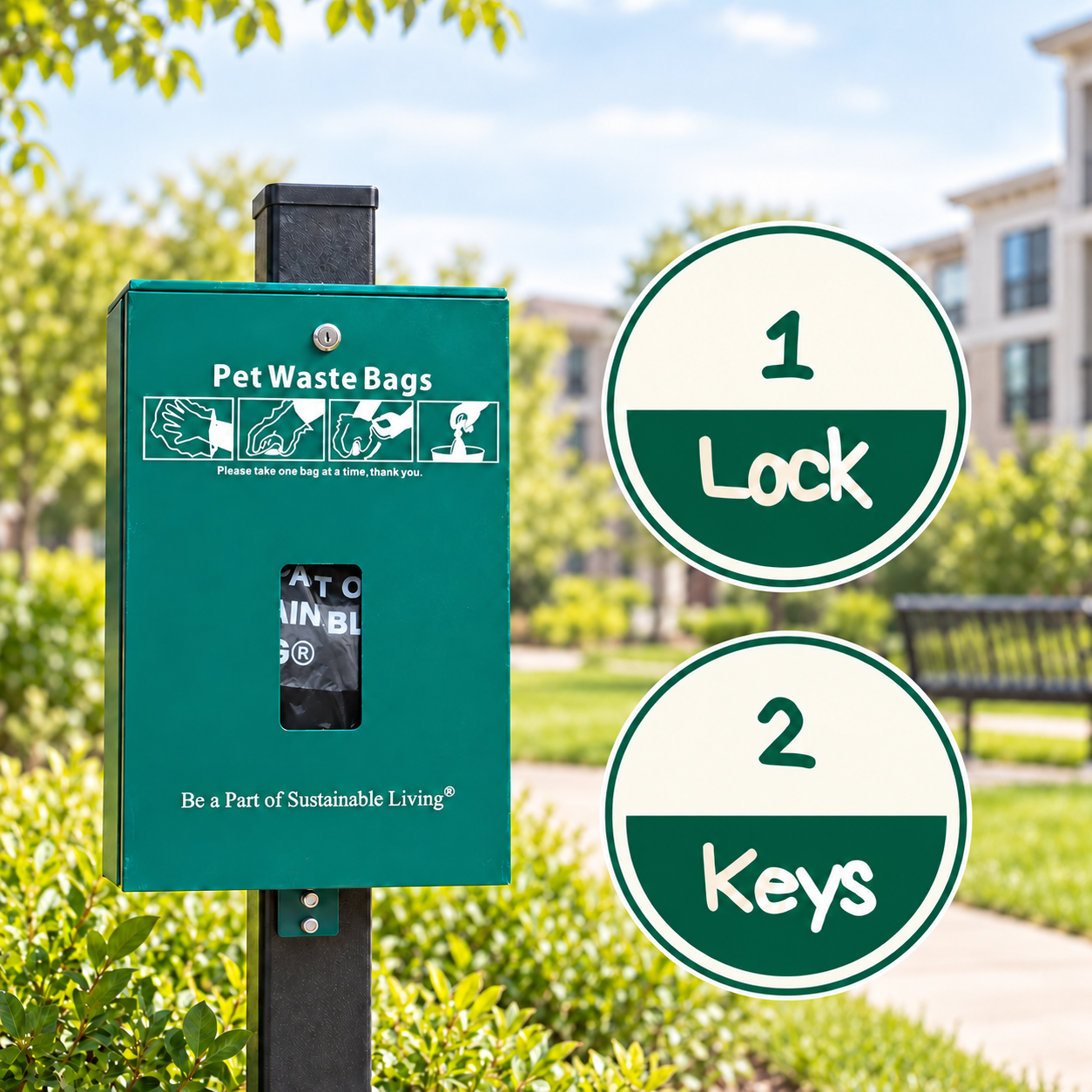 Header Poop Bags Dispenser