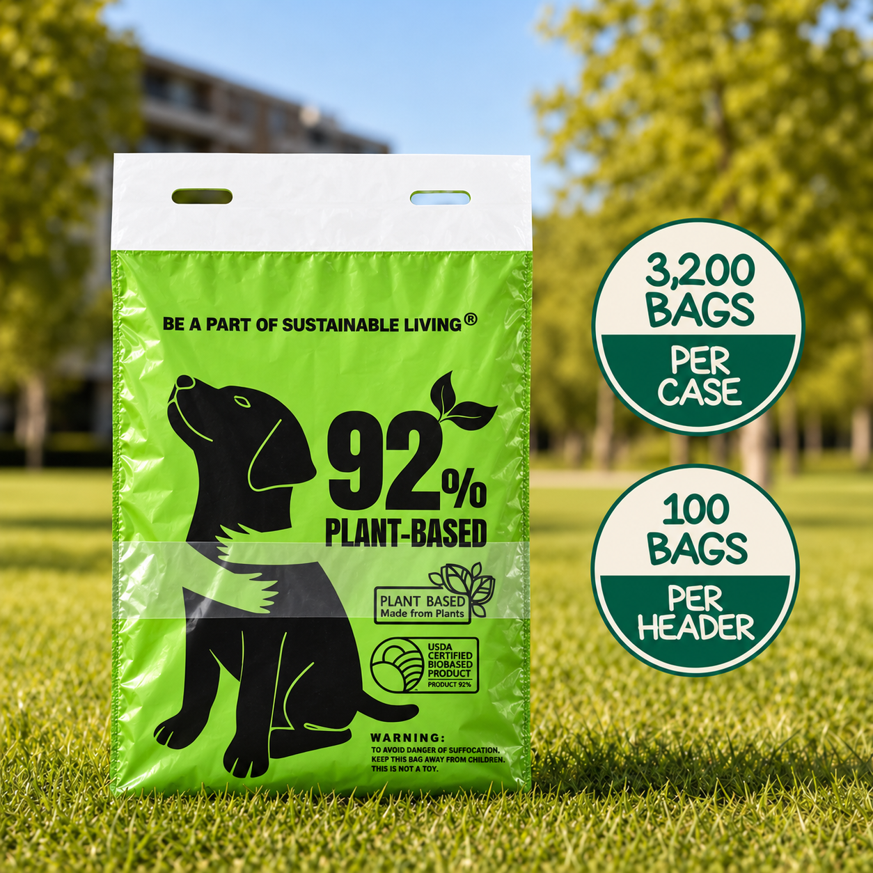 92% Plants Header Bags