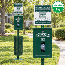 Header Poop Bags Dog Station Kit