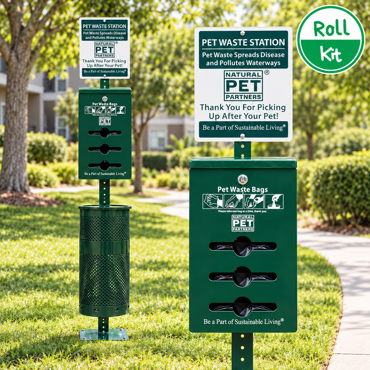 Bulk Roll Poop Bags Dog Station Kit
