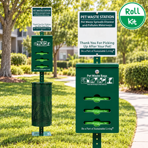 Bulk Roll Poop Bags Dog Station Kit