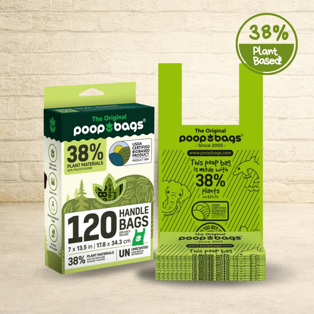 Poop Bags Handle Tie dog waste bags