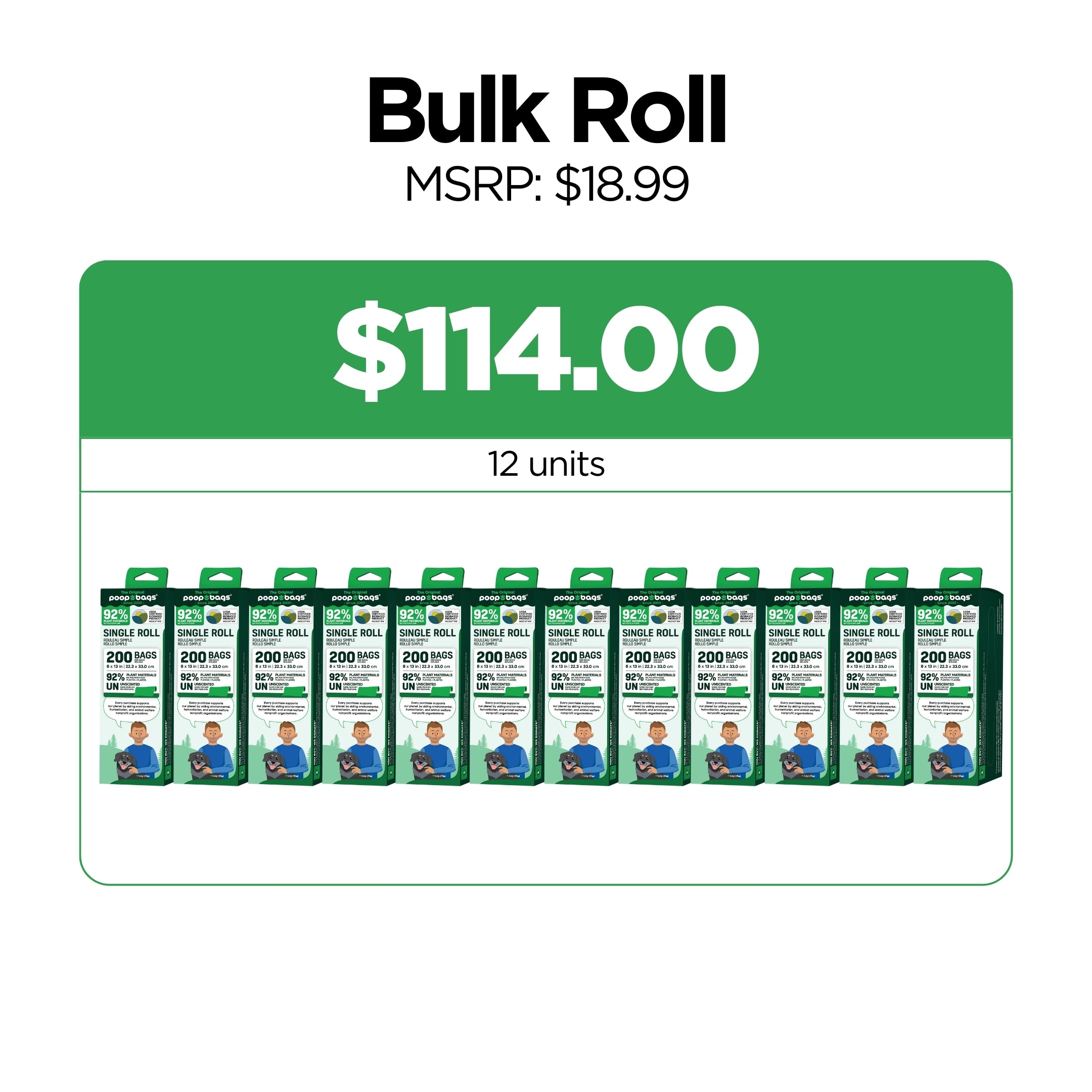 Wholesale Bulk Roll Poop Bags