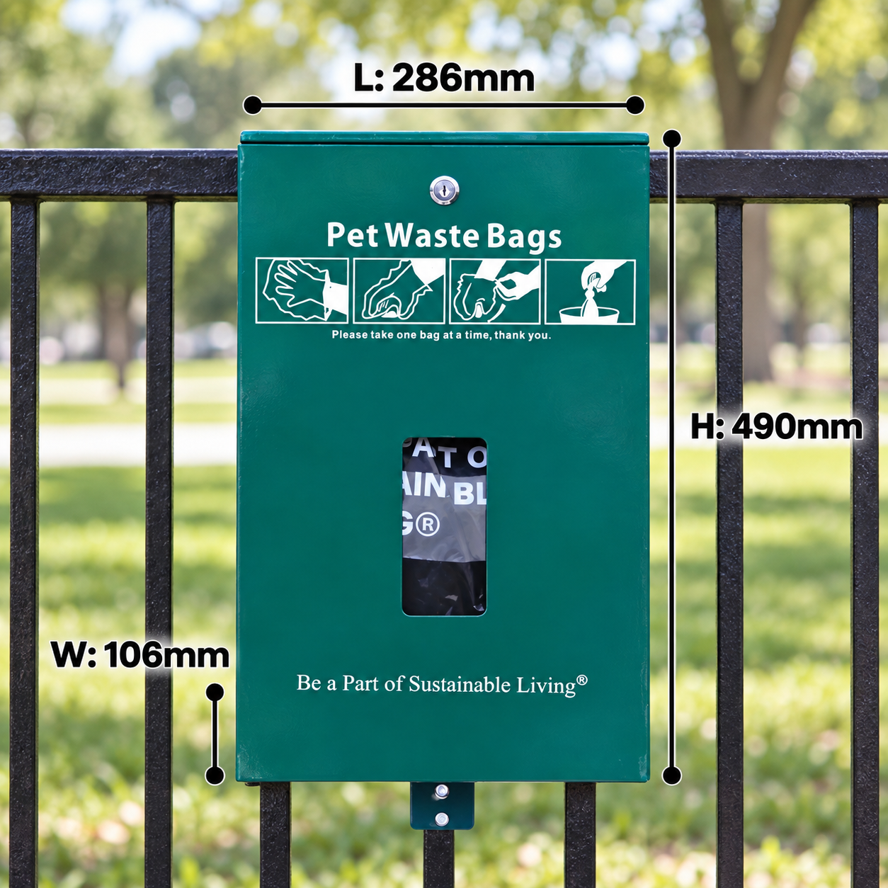 Header Poop Bags Dispenser