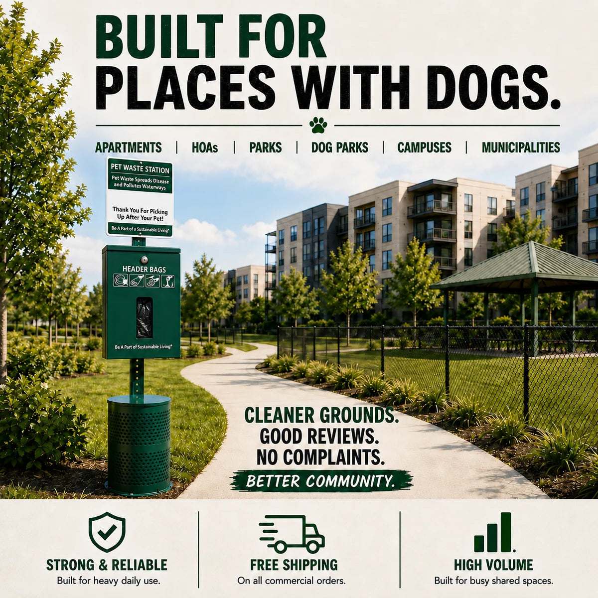 Header Poop Bags Dog Station Kit