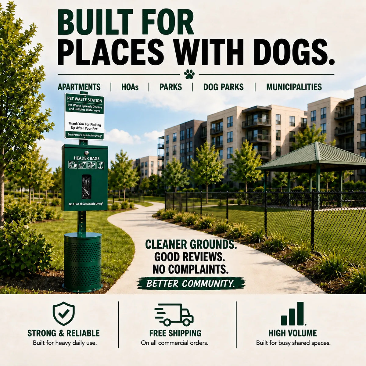 Header Poop Bags Dog Station Kit