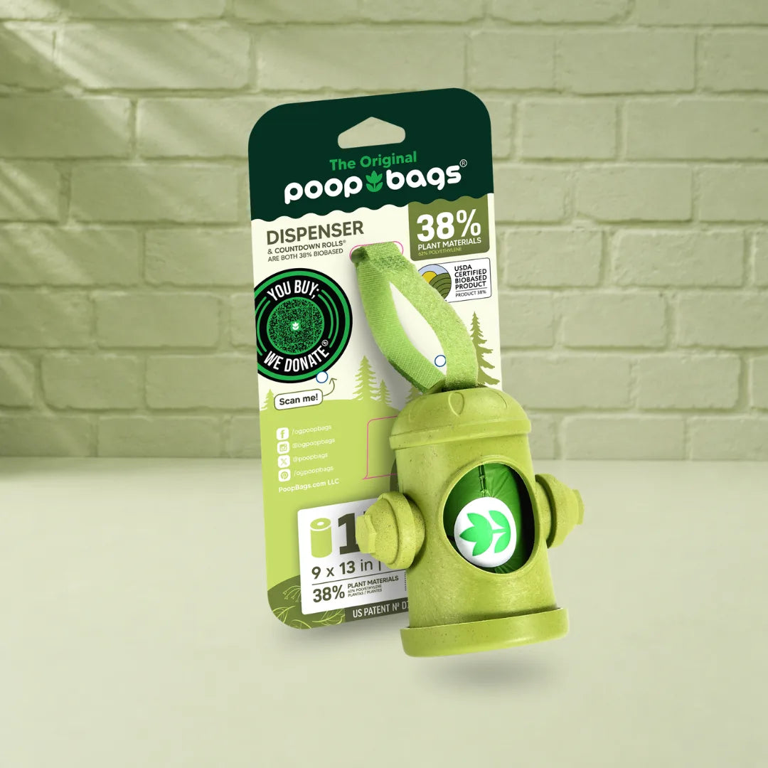 Hydrant Dispenser + Leash Roll Poop Bags