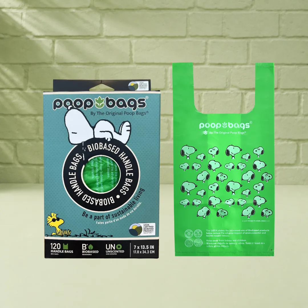 Snoopy® Handle Tie Poop Bags